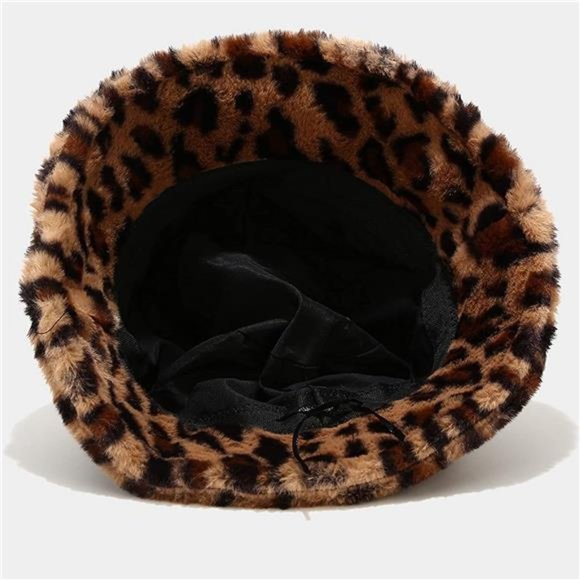 Women\'s Winter Faux Fur Fuzzy Warm Bucket Hat